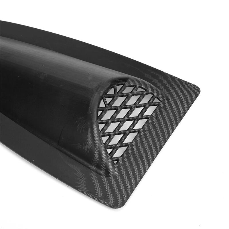 AUTO Universal Air Intake Cover Engine Hood Vent Louvers Air Scoop Bonnet Front Vent Grille Carbon Fiber Look Auto Parts