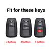 2/3/4 Button Fashion TPU Auto Accessories Shell Fob Holder For Toyota C-HR CHR RAV4 Prado Prius Camry Corolla Car Key Case Cover