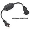 Power Extension Cord with On Off    AC 2 Prong Male Female Power Cable for 1‑15P Male to 1‑15R Female Plug