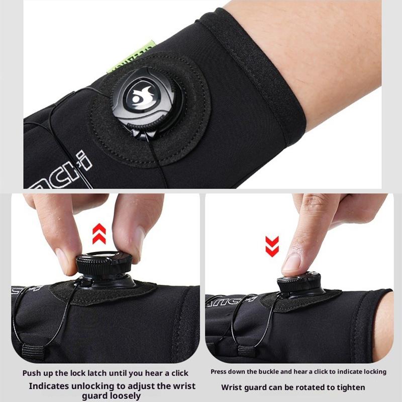 Men's Waterproof Touch Screen Cycling Gloves Winter Windproof Outdoor Motorcycle Ski Bike Warm Gloves for Riding And Scooter