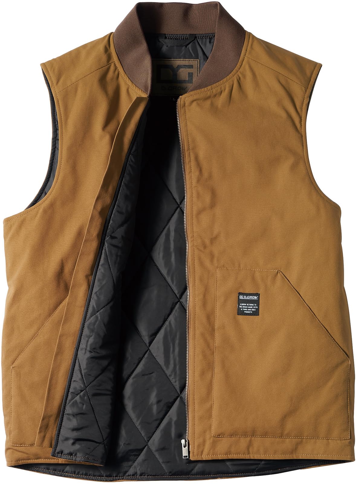 

[Musashino Uniform] Kurodarma Cold-Weather Vest DG505 D.GROW Fall/Winter Workwear (65-Camel 3L)