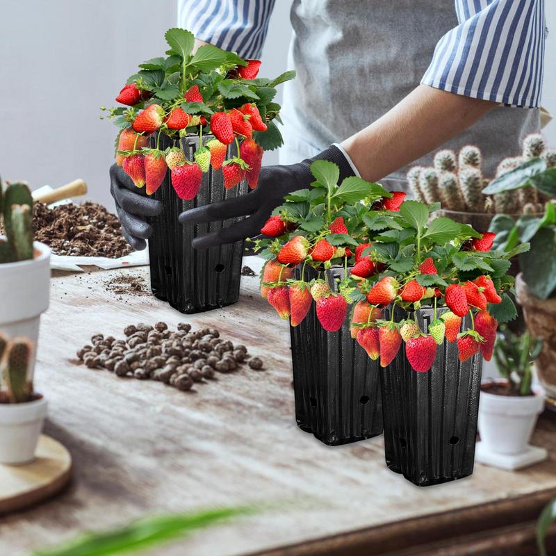 20pcs Tall Tree Pot Deep Nursery Treepots Seedling Flower Plant Container With Drainage Holes Reusable For Grande Plant