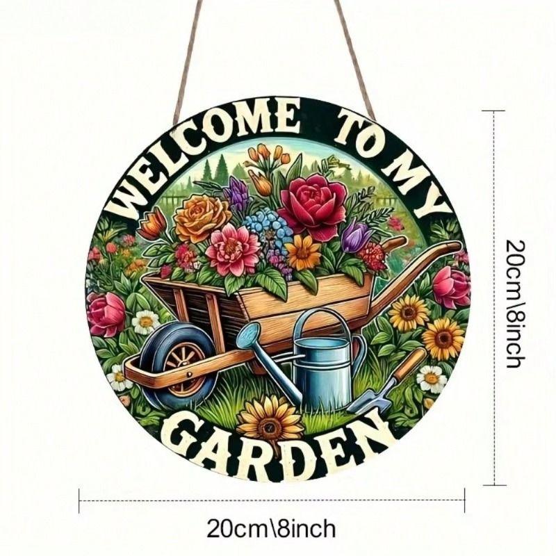 Decorative Metal Wall Art Sign 20x20 Cm Tin Painting
