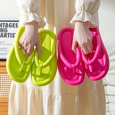 Summer Candy Colors Flip Flops Beach  New Soft Bottom Flat Slippers Women Men Outdoor Comfy Non Slip Flat Slide Sandals Ship