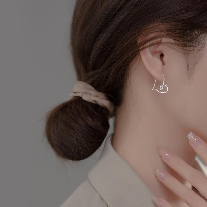 Geometric Simple Line Twist Loop Telephone Rope Love Ear Hook Female, Ear Accessories Earrings