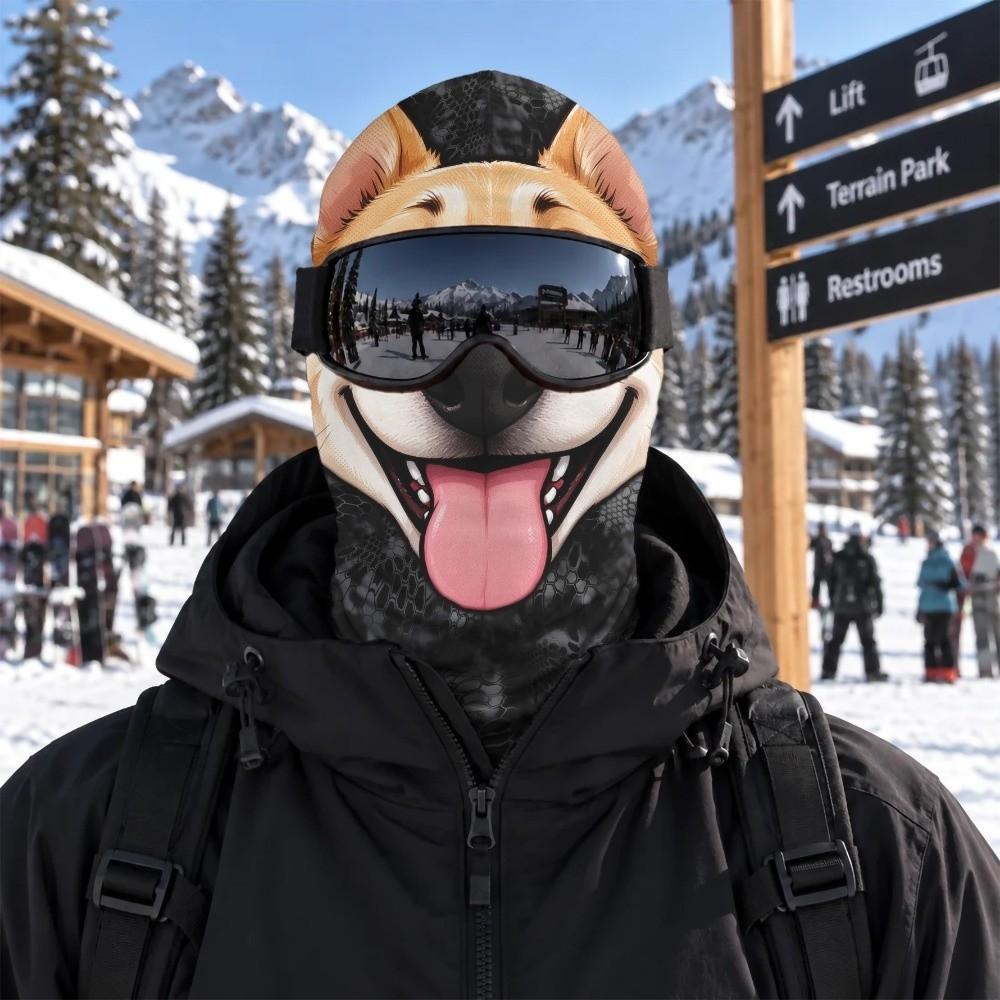 3D Printed Funny Realistic Face Ski Mask Warm Ski Mask Funny Balaclava Face Cover Cosplay