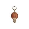 Football Pendant Leather Access Card Holder Keychain - Creative Small Gift and Backpack Accessory