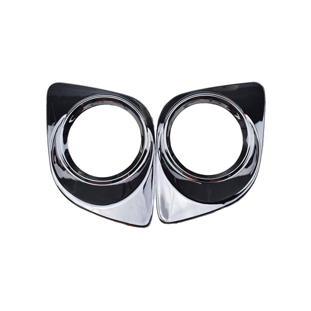 Left & Right Front Bumper Fog Light Trim Chrome Fits For Toyota Venza 2009-2012