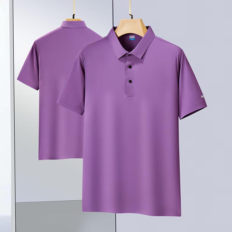 Men's Plus Size Ice Silk Short Sleeve Polo Shirt