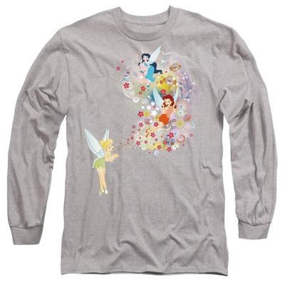 Disney Fairies Unisex Adult Fun Tinker Bell Rosetta Silvermist Floral T-Shirt