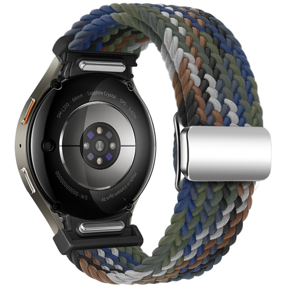 For Samsung Galaxy Watch FE 40mm/Watch7/6/6 Classic/5/5 Active/5 Pro/4/4 Classic/4 Active Braided Watch Band Magnetic Strap