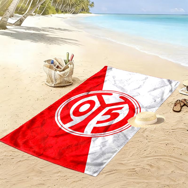 FSV Mainz 05 Print Beach Towel, Large Soft Quick Dry Towel for Beach Camping Swimming