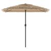 Brown Sun Umbrella with Steel Pole 248 x 248 x 248 cm