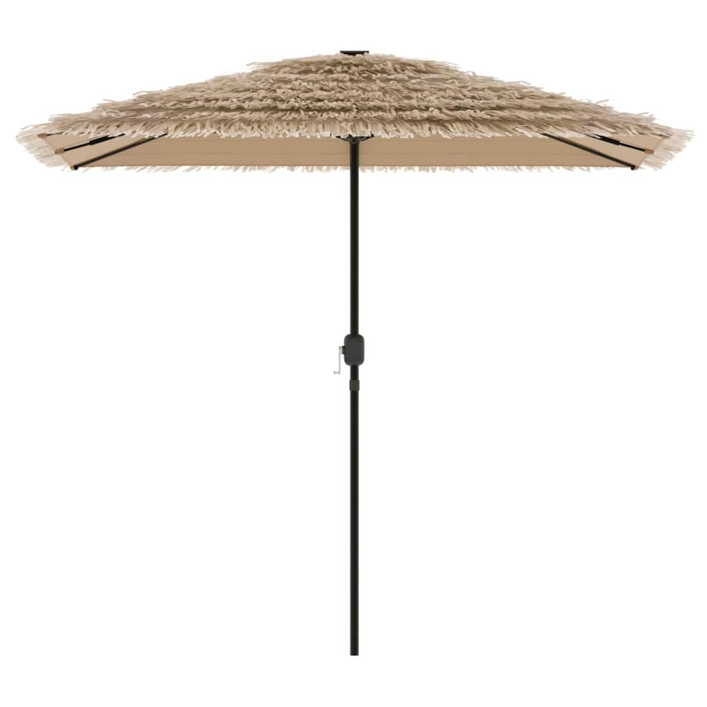 Brown Sun Umbrella with Steel Pole 248 x 248 x 248 cm