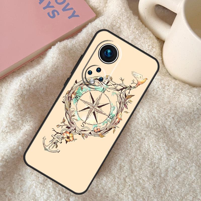 Stripes Anchor Boat Ship Case For Honor 200 Pro X9b X9a X8b X8a X8 X9 X9c 50 70 90 Lite Honor Magic 7 6 5 Pro Coque