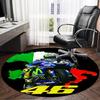 1PC Valentino Rider Round Rug, Non-slip Chair Mat, Home Decor, Circle Carpet Perfect for Office, Bedroom, Living Room,Christmas Gift