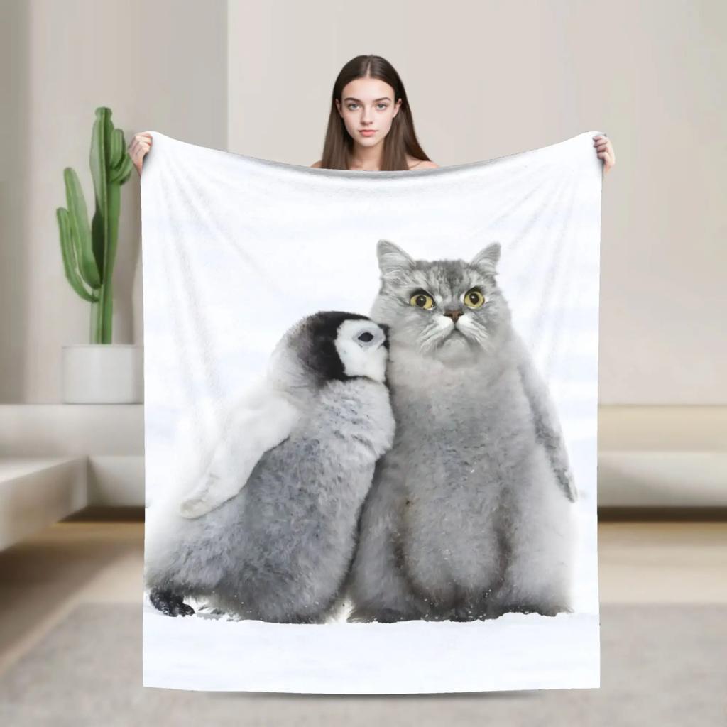 Internetberühmte Meowl Katze Eule Meme Decke Reise Flanell Überwurf für Wohnkultur Warm Benutzerdefiniert DIY Tagesdecke Geburtstagsgeschenk