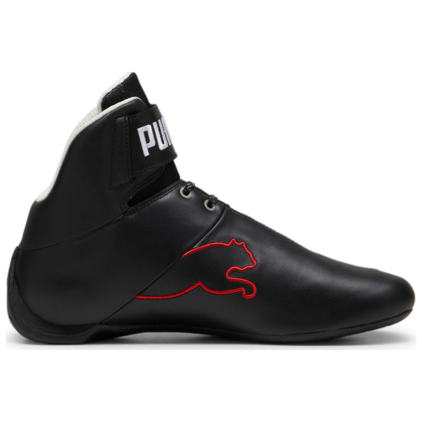 Puma Ferrari Future Cat Mid Top Training Shoes Unisex Black Red 308382-01