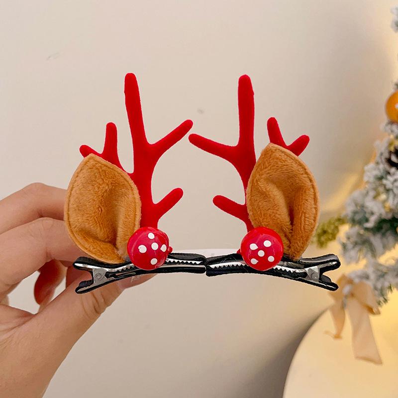 Children's Christmas Reindeer Headband - Cute Holiday Hair Accessory for Photos