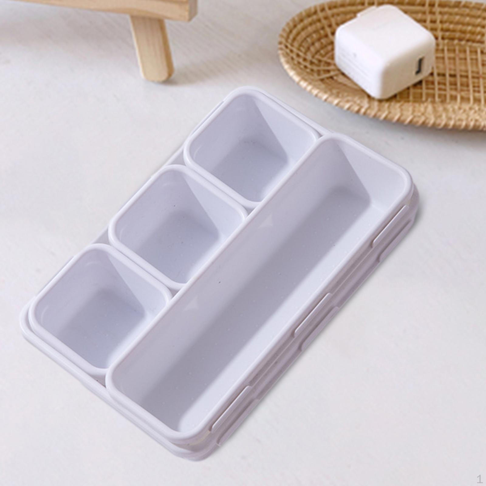 

8 Канцелярские принадлежности Классификация Разделение Контейнер Хранение Косметики для Туалетного Стола Кабинет белый