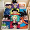 Coperta in Flanella con Stampa Personaggi Dragon Ball, Alta qualità Confortevole per Tutte le Stagioni, Arredamento per la Casa, Calore e Comfort, Perfetta per Regali di Natale