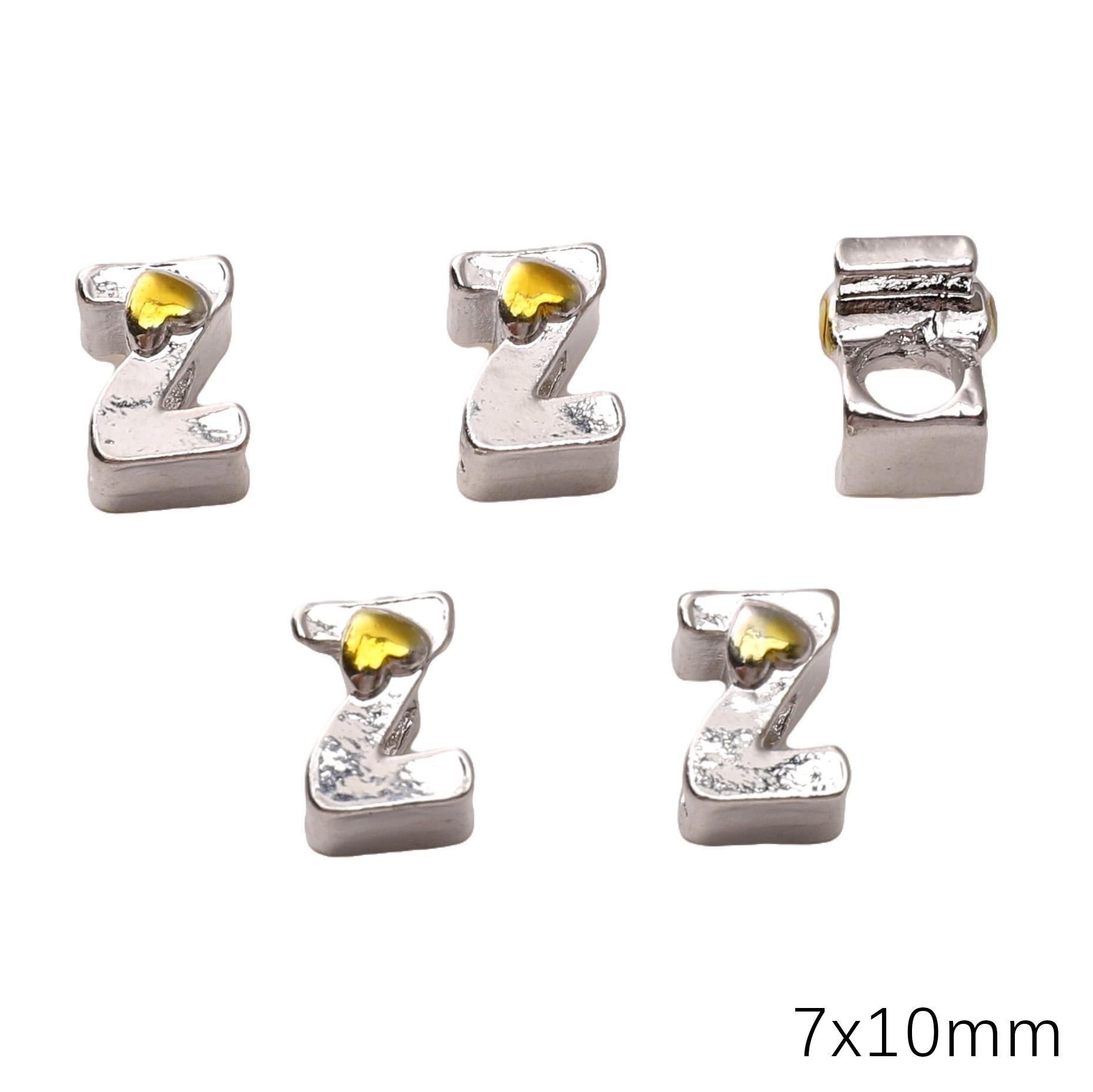 

Сплав Капельное Масло Сердце Бусины-Буквы Для DIY Аксессуаров Изготовления Ювелирных Изделий Z