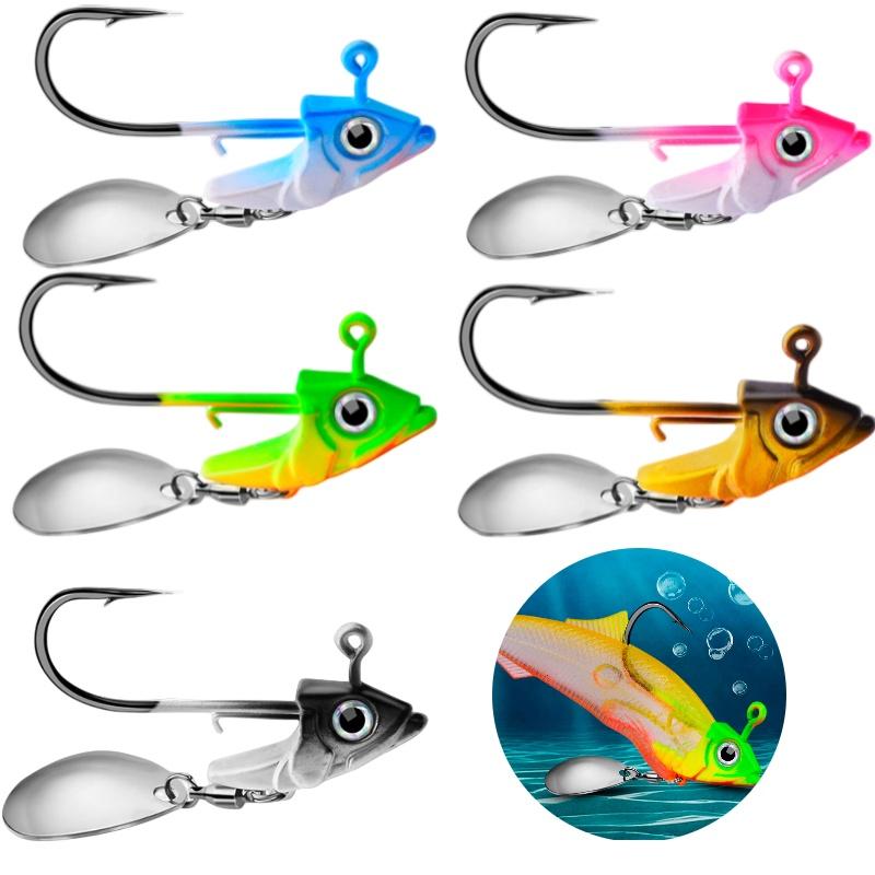 Nalucă de pescuit Proberos Jig018 cu cap de plumb și corp moale Greutate 7g 10g 15g Ideală pentru pescuitul la fund în America de Nord