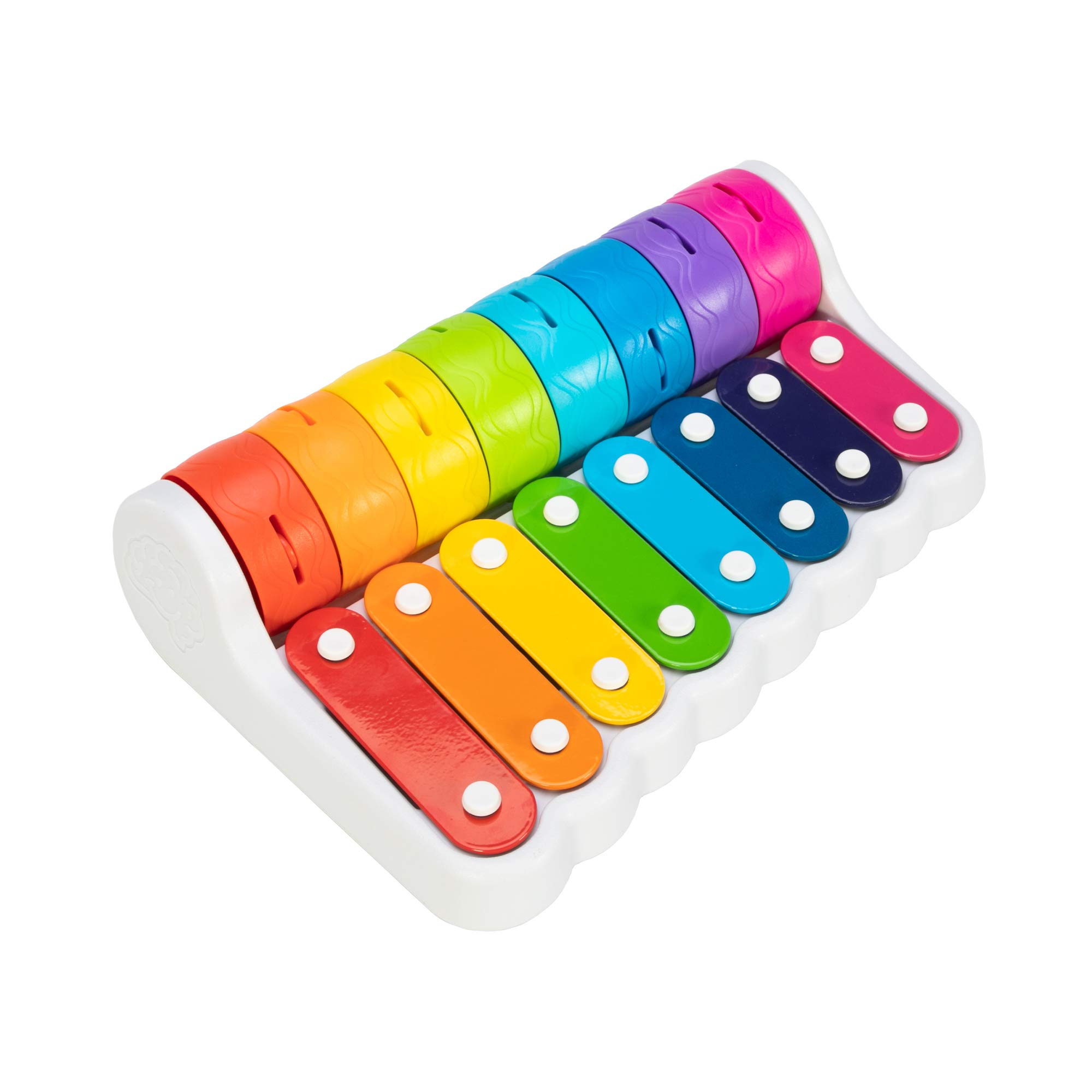 

Fat Brain Toys Baby Rock Roller Piano with Roller Bells Xylophone Authentic n & FA281-1