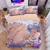 Animation ZERO - Another World Bedding Set for Adult Kids,Ramu Rem Duvet Cover Set with Pillowcases Children's birthday gift
