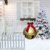 Christmas Inflatable Decorations Large Bell Shape Ball Outdoor Yard Decor Hanging Ornaments for Garden Patio Lawn Holiday Party
