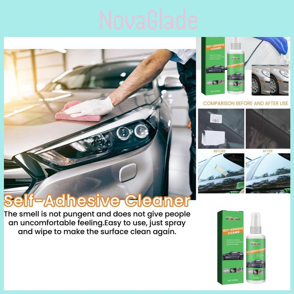 Homonth Veelzijdige lijmrestenverwijderaar voor ramen en auto's 100 ml Effectieve reiniger