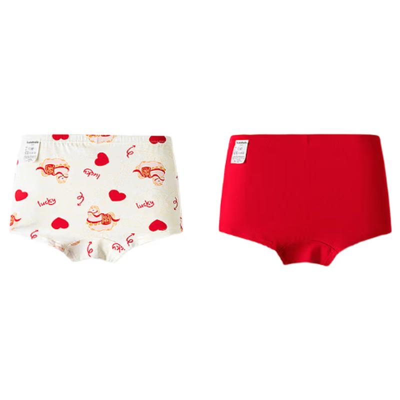 Balabala Girls  Anti-bacterial Boxer Briefs 2-Pack 100