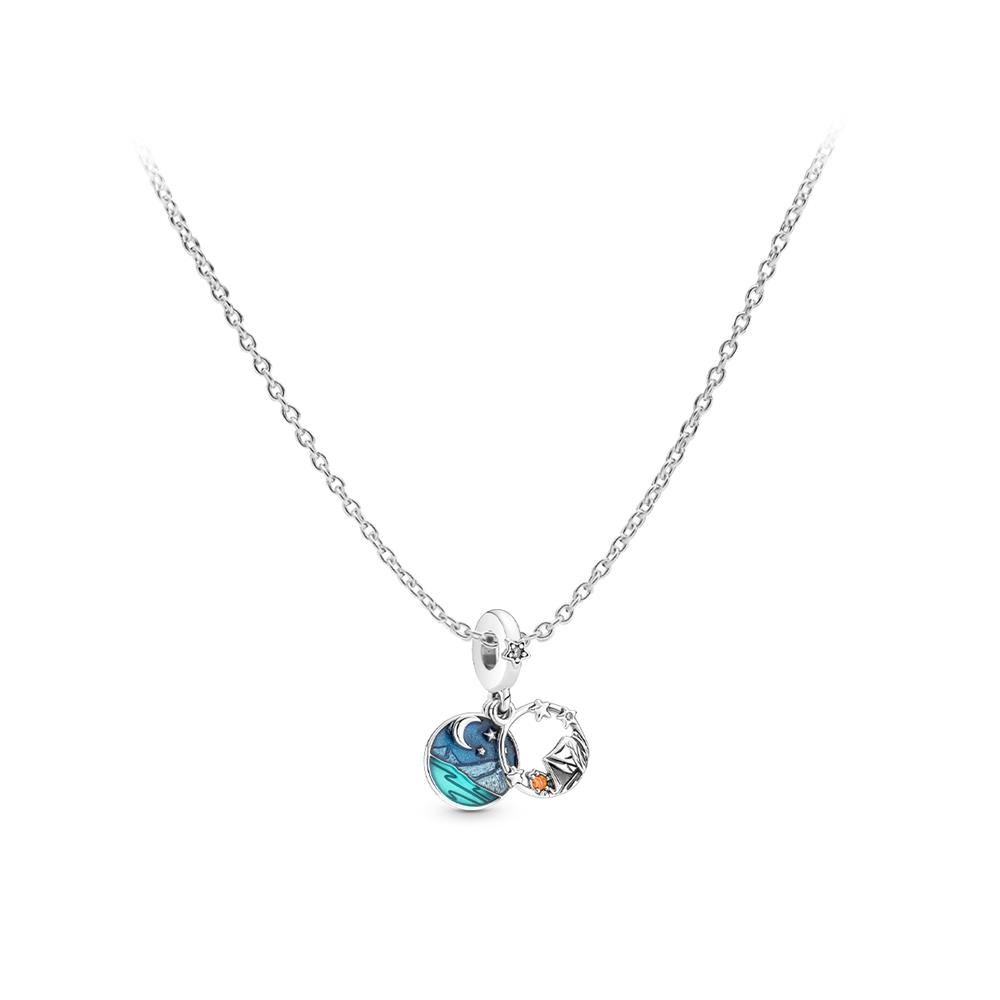 Pandora Night Sky Set 925 Silver Necklace Unisex necklace ZT2024102511A Cut-Out Dreamcatcher