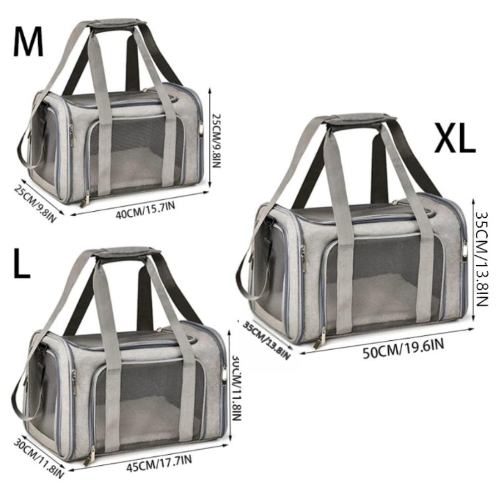 Tragbare atmungsaktive Hund- und Katzen-Tragetasche - Weiche Seiten-Rücken-Tasche - Haustier-Rucksack - Haustier-Reisetasche - Reise- und Spiel-Haustier-Handtasche