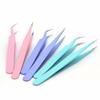 Tape Sticker Tool Journal Accessorise Picking Tool Tweezers Macaron Color Nail Tweezers Nipper