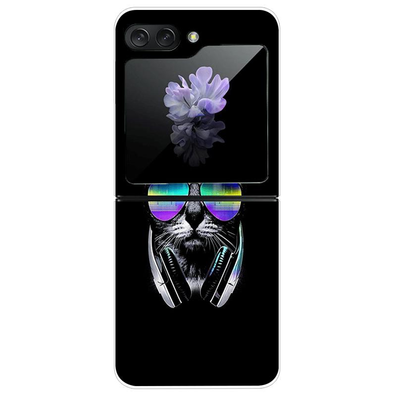 Transparent Case For Samsung Z Flip7 5G Fashion Printing Hard PC Clear Phone Cover For Galaxy Z Flip 7 Protective Fundas Shells