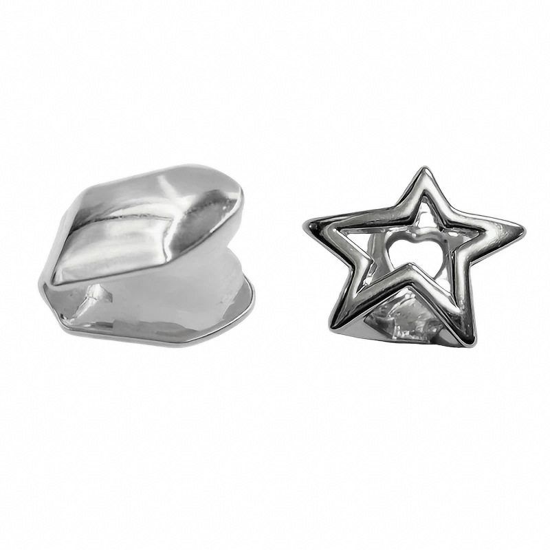 European and American Niche Design Hollow Five-Pointed Star Grillz Hip-Hop Minimalist Star Tooth Jewelry Hip Hop Grill