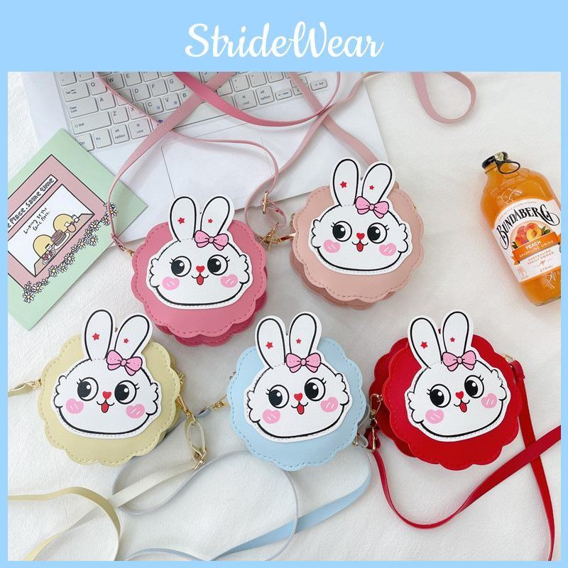 Cartoon Cute Rabbit Childrens Lanyard Messenger Bag Autumn Student Purse Coin