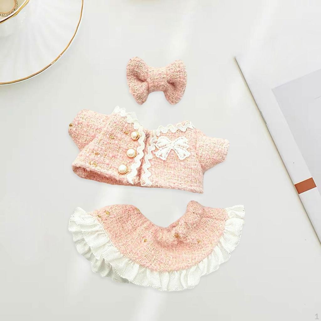 15cm or 17cm Doll Clothes Accessories with Fashion Coat Dress and Hair Accessory Costume for Party