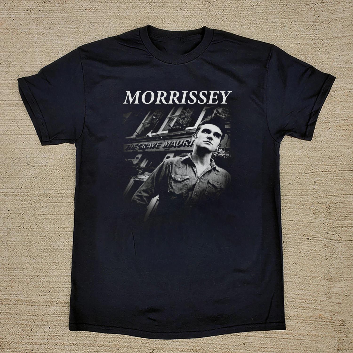 RARE!! Morrissey Black Cotton All size S-5XL Gift For Fan T-shirt HRB275 L