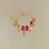 Christmas Beaded Bracelet For Women With Festive Charms Holiday Jewelry Gift