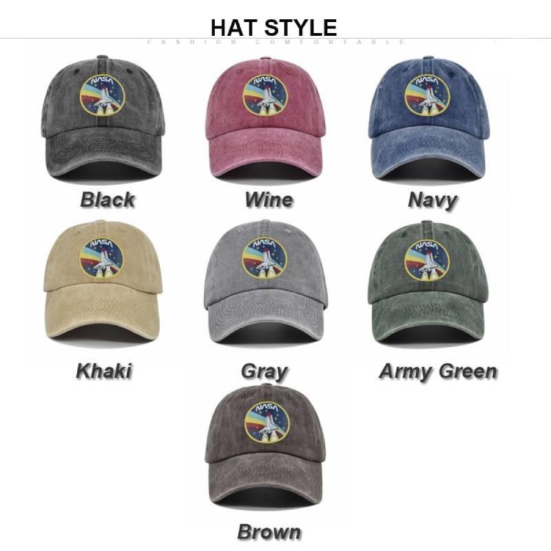 Trendy Nasa Graffiti Print Baseball Cap Letter Pattern Adjustable Sun Hat Breathable Warm