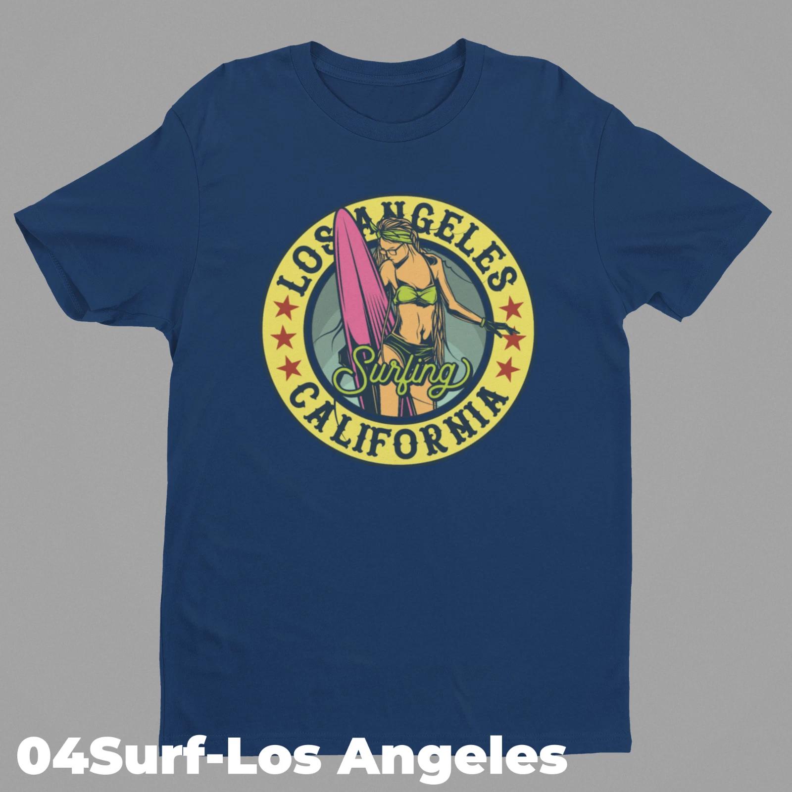 Surfing Retro T-Shirt Designs 04SURF-Los Angeles S