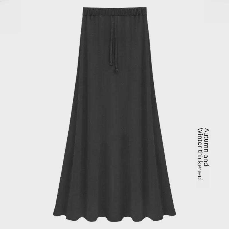 

Женская модальная юбка А-силуэта на бретелях - облегающая, летняя, большого размера 6XL