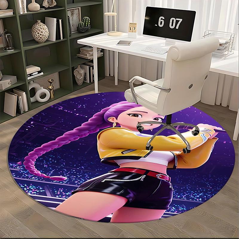Vocaloid,Music Concert Chair mat Round Rug Office carpet, Non slip, Suitable for Living Rooms, Bedrooms decor.1205239a