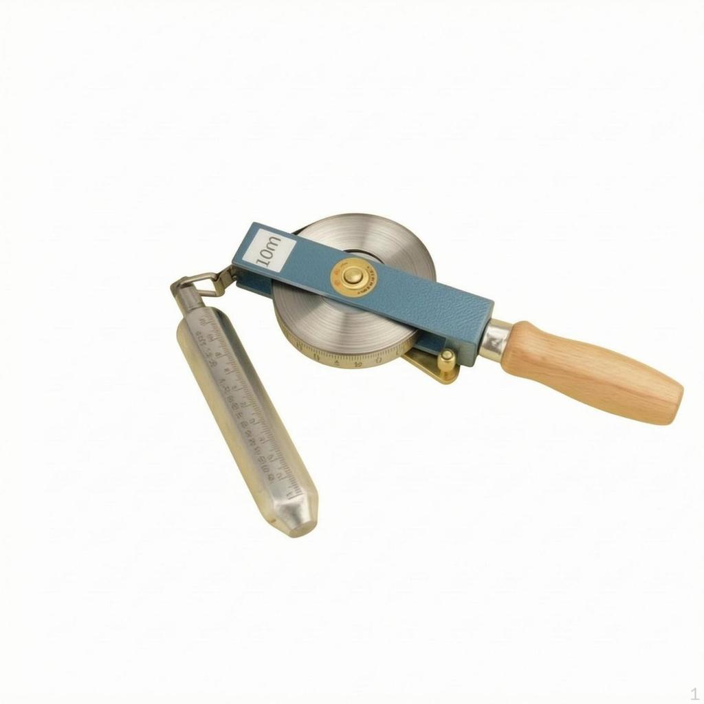 Oil Gauging Tape Resistant Sounding with Plumb Bob Accurate Calibration Petroleum Tank Depth