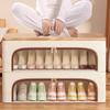 Sturdy Handles Clothes Quilt Storage Box Folding Shoes Container Under Bed Shoe Organizer  Wardrobe