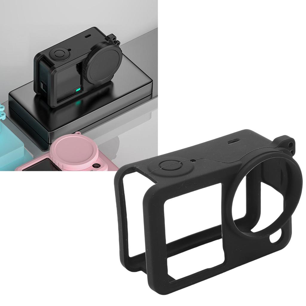 Silicone Protective Case Fit for ACTION 6 Camera Lens   Cover Anti Scratch Shockproof Resists Fingerprint with Lanyard