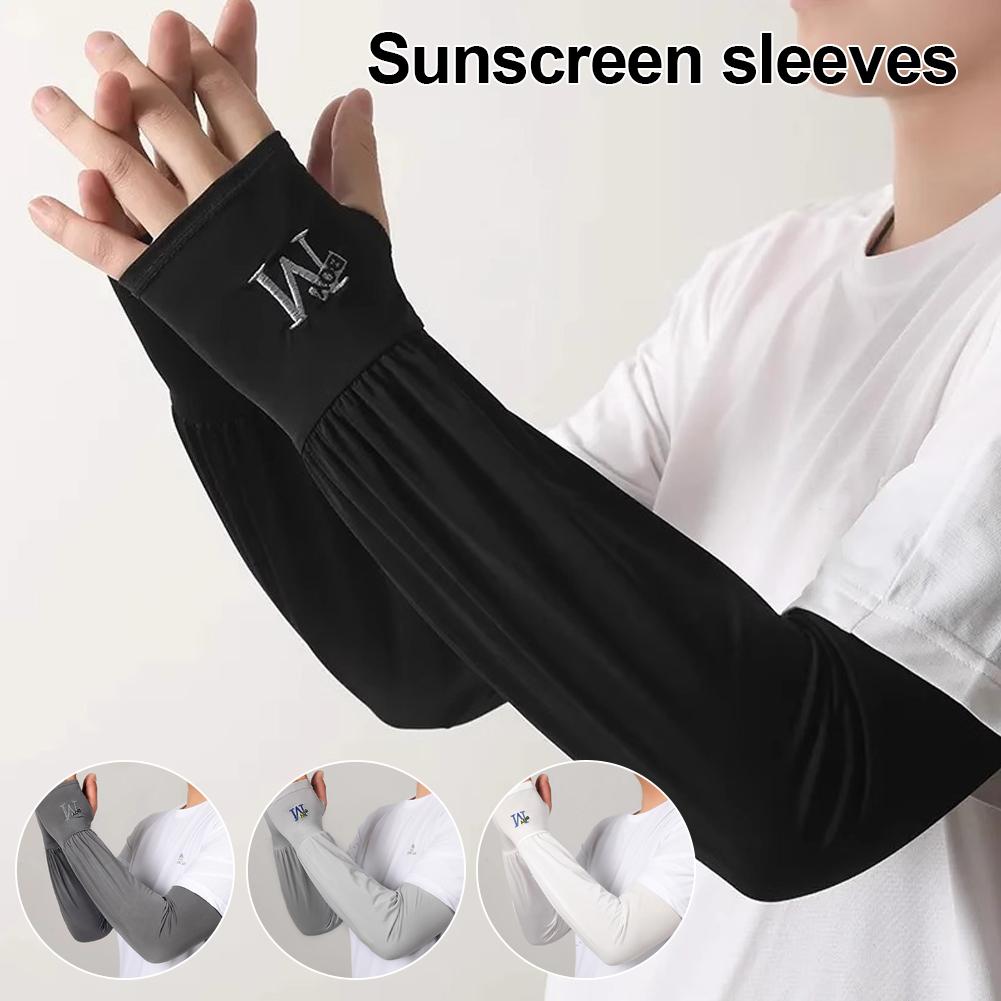 Letní Unisex Rukávy Chlazení Anti UV Rychleschnoucí Paže Prodyšná Cyklistika Venkovní Potah na běhání Rybaření Elastické Rukáv Sle W2G3