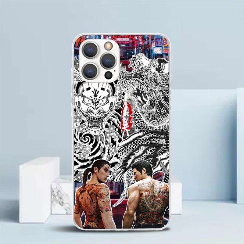 

Yakuza 0 Game Soft Cover for iPhone 16 17 Air 15 14 Pro Max 16E Phone Case 13 Mini 12 11 7 SE 8 Print Pattern Fit Cases 16 17 Ai iPhone 13